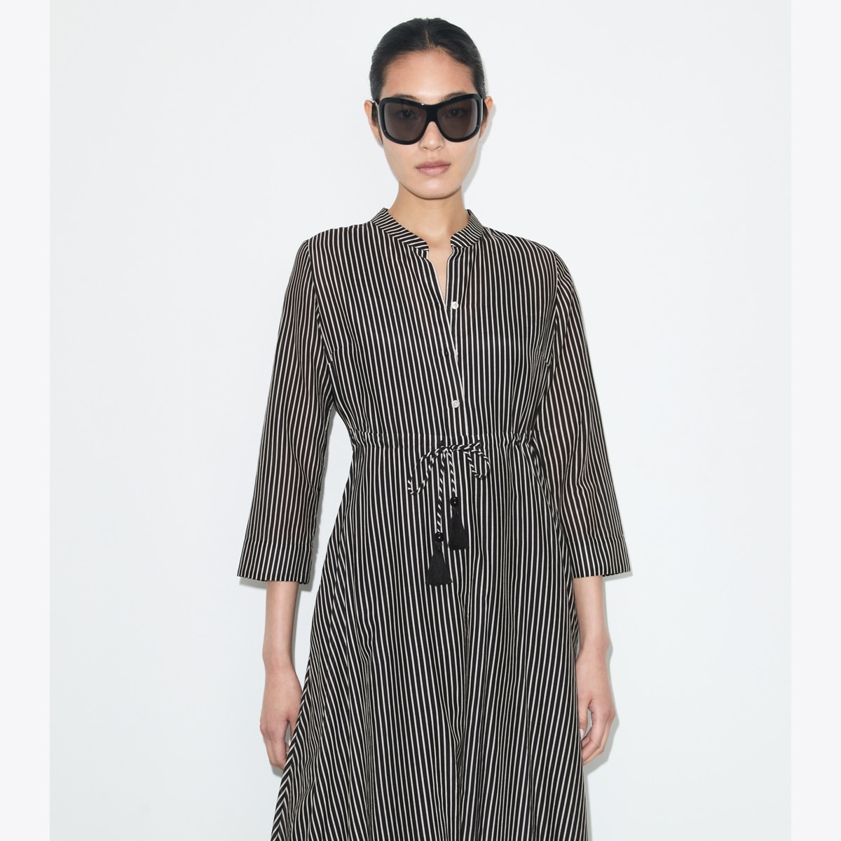 STRIPED COTTON DRESS - thumbnail 5