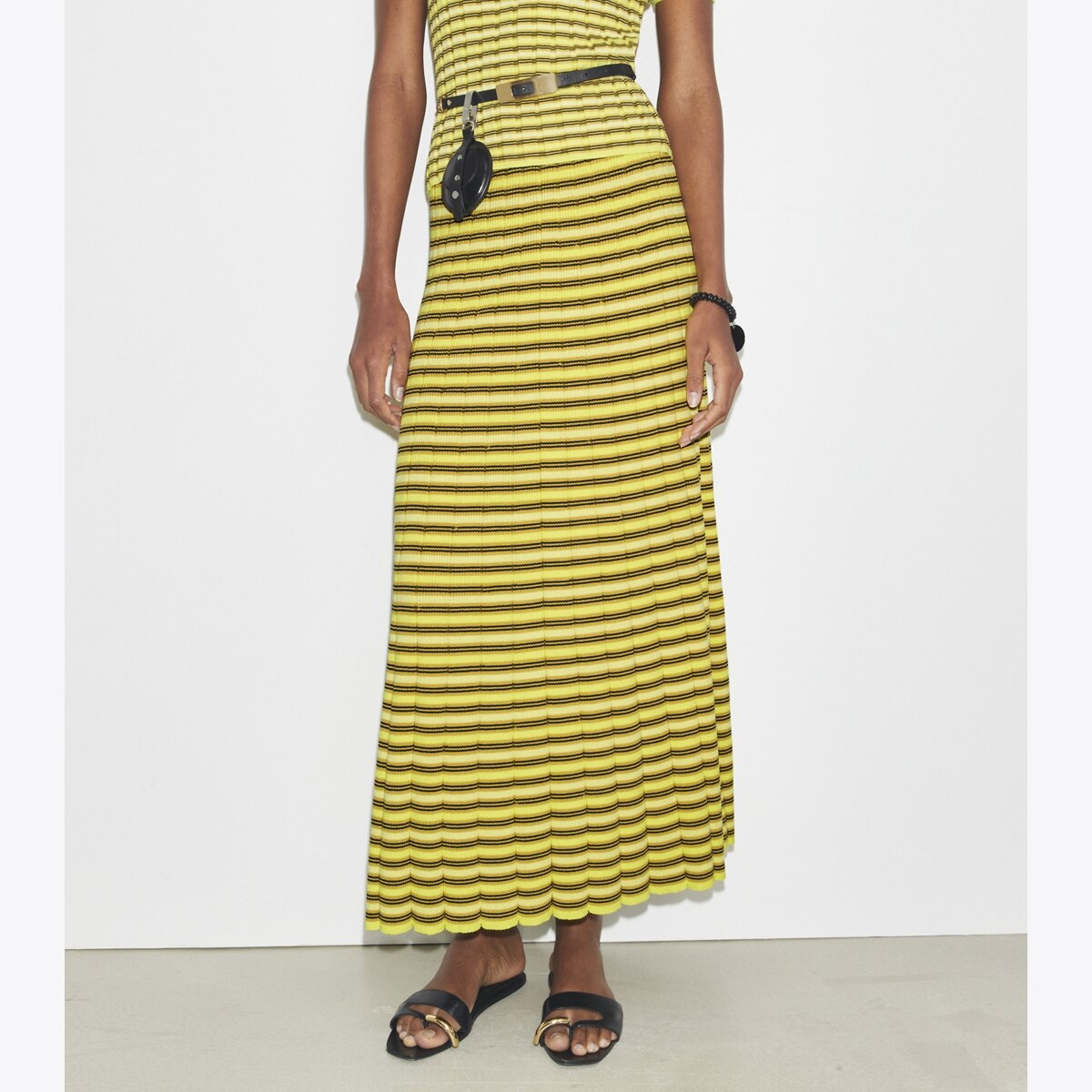 Striped Cotton Skirt: Women's Designer Bottoms | Tory Burch