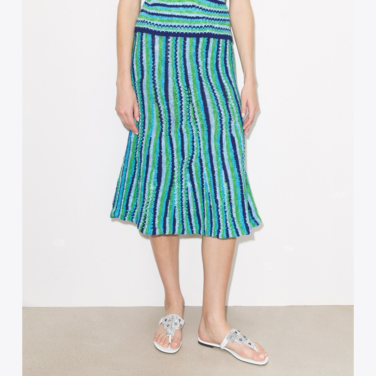 STRIPED COTTON SKIRT - thumbnail 5
