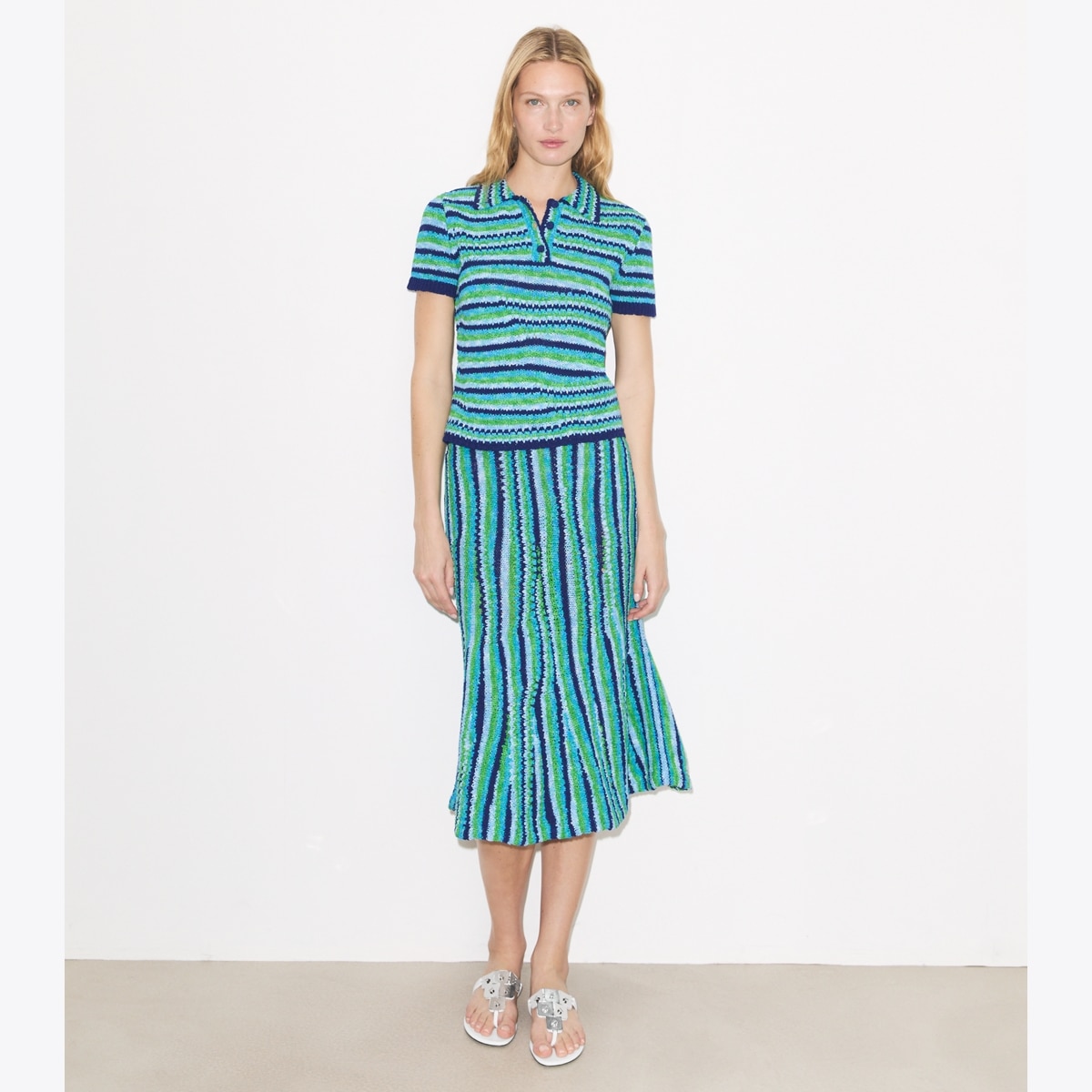 STRIPED COTTON SKIRT - thumbnail 2