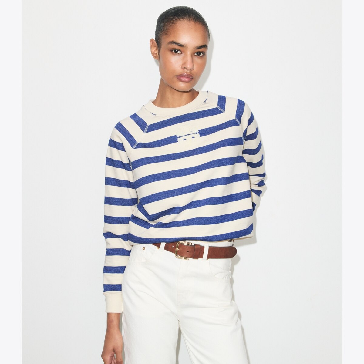 STRIPED COTTON SWEATSHIRT - thumbnail 2