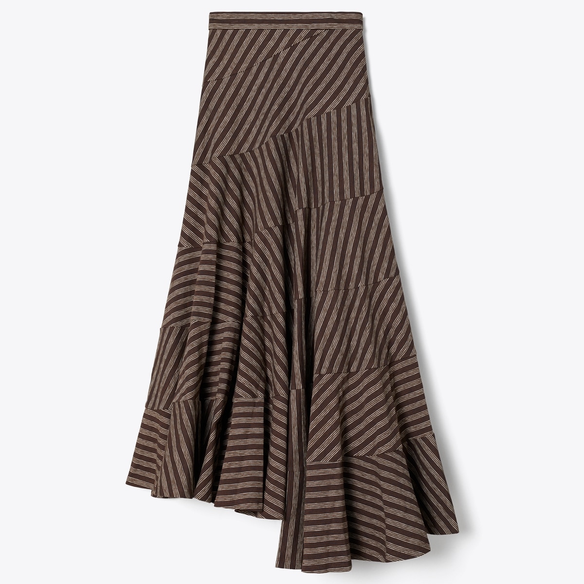 STRIPED FLARED SKIRT