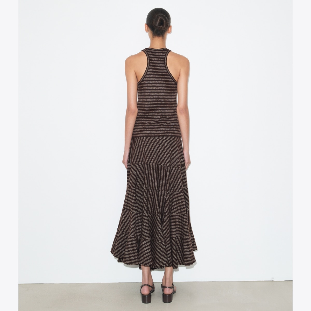 STRIPED FLARED SKIRT - thumbnail 3