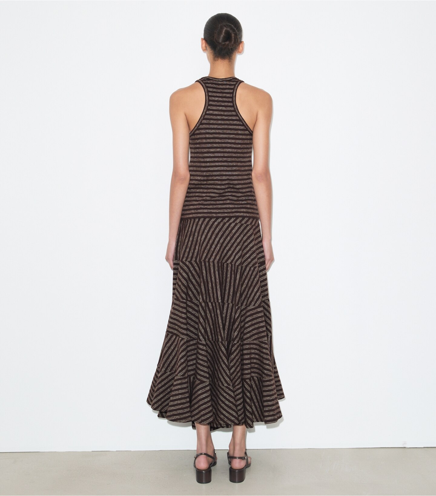 Striped Flared Skirt