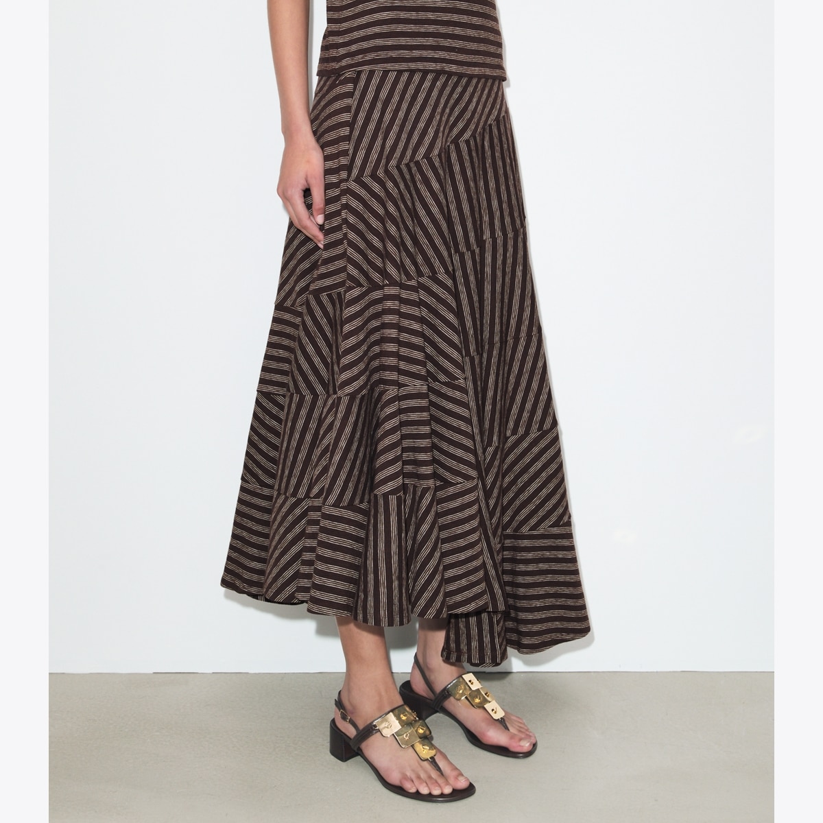STRIPED FLARED SKIRT - thumbnail 5