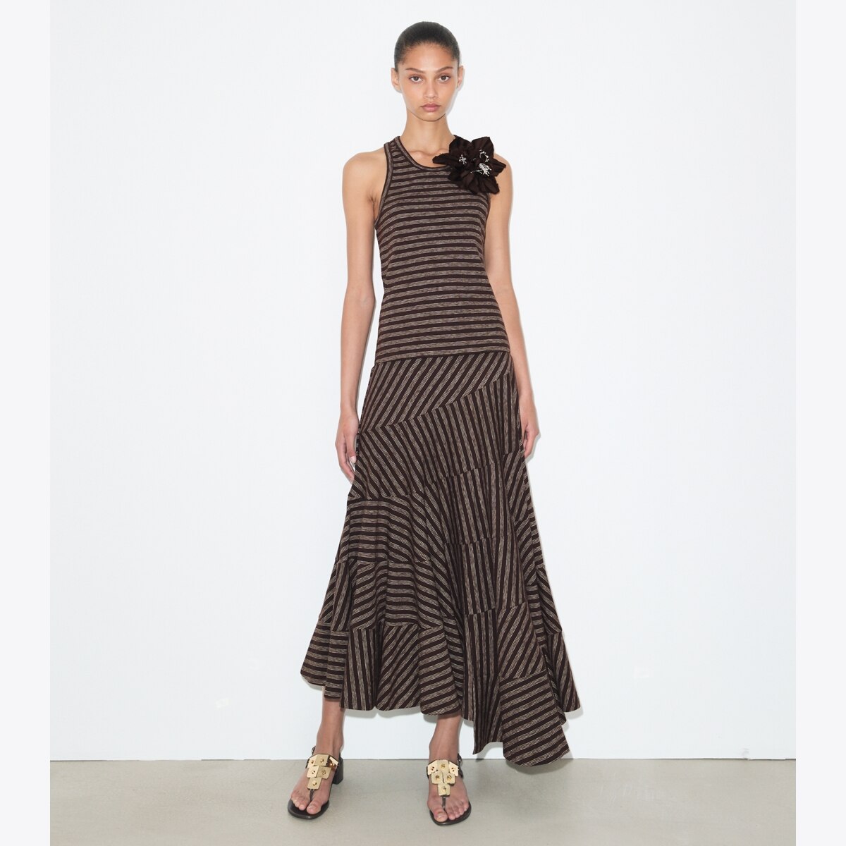 STRIPED FLARED SKIRT - thumbnail 2