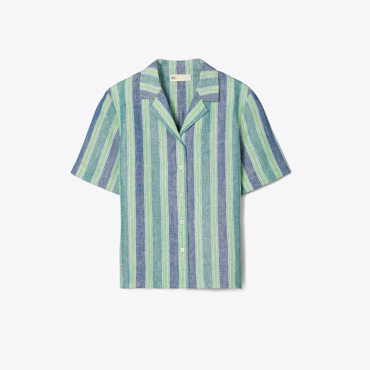STRIPED LINEN TOP