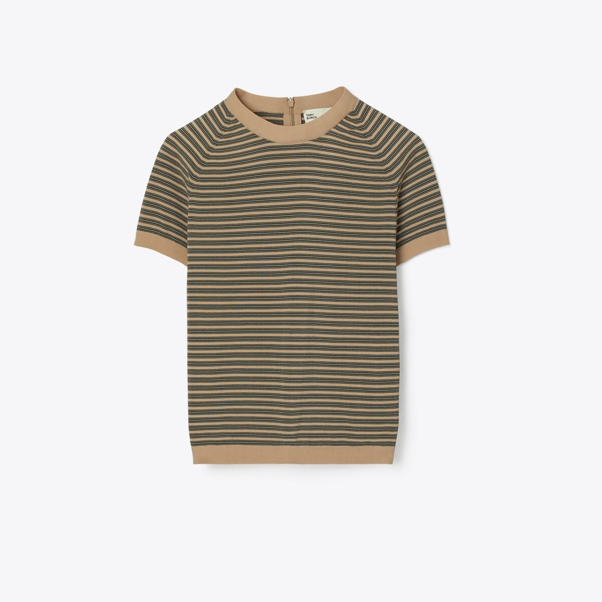 Striped Nylon Mockneck: Women's Designer Sweaters | Tory Burch