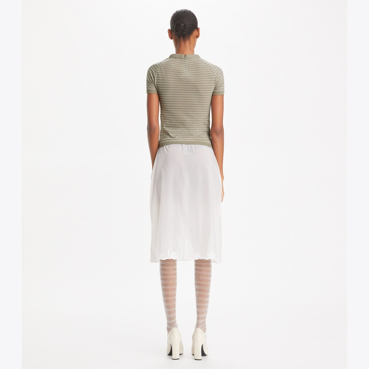 STRIPED NYLON MOCKNECK - thumbnail 5