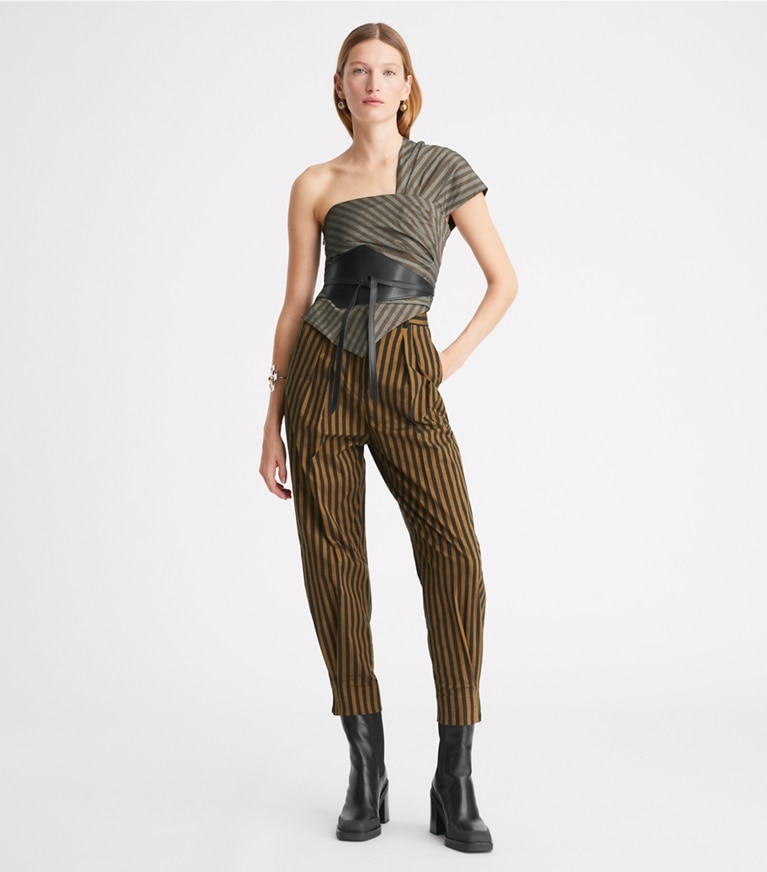 Striped Pant: Women's Designer Bottoms