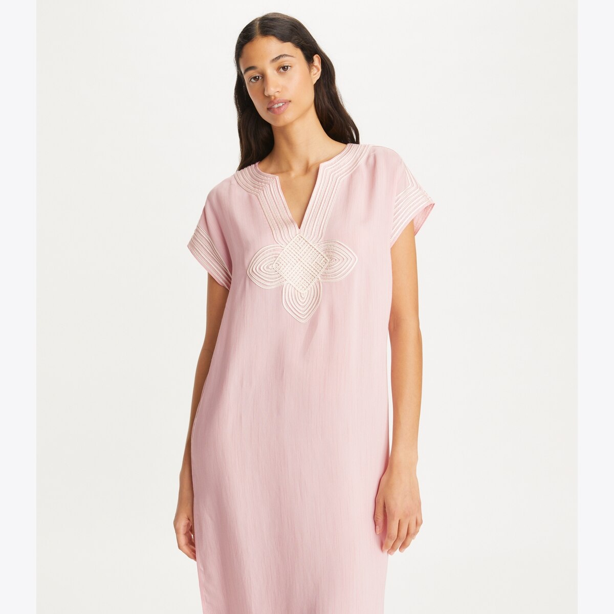 ダウンジャケット・コート Tory Burch Silk Blend Long Caftan With High Collar Tory Burch Silk Blend Caftan With High Collar | THE LIST