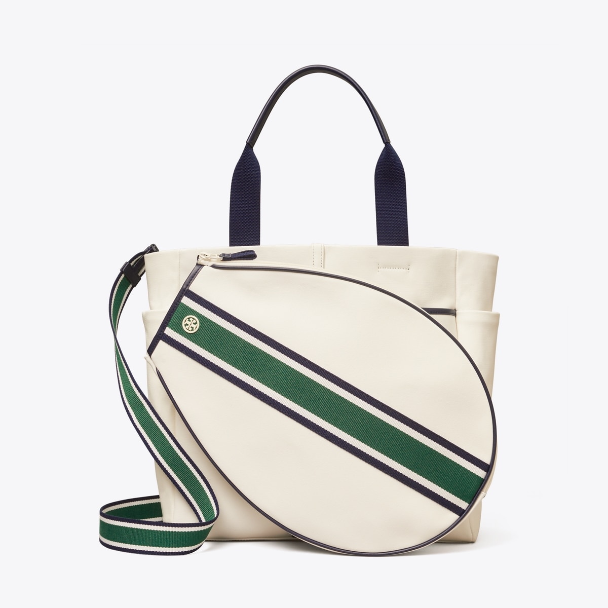 Striped Tennis Tote: Women's Designer Tote Bags | Tory Sport
