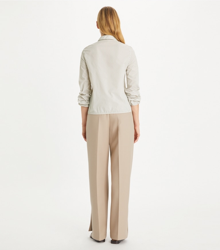 Tory Burch designer tops Striped Top in White Stripe front