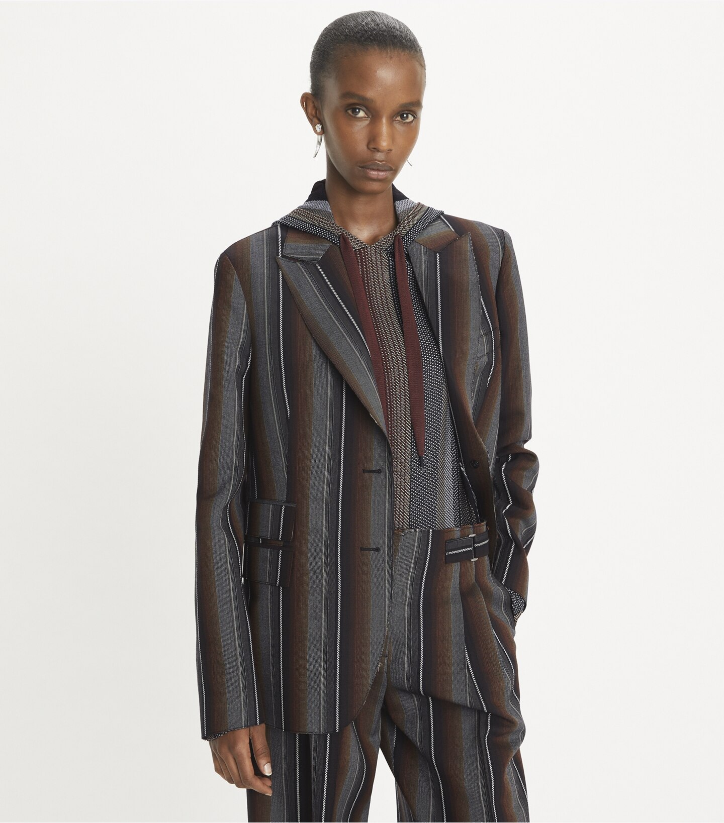 Striped Wool Jacquard Jacket