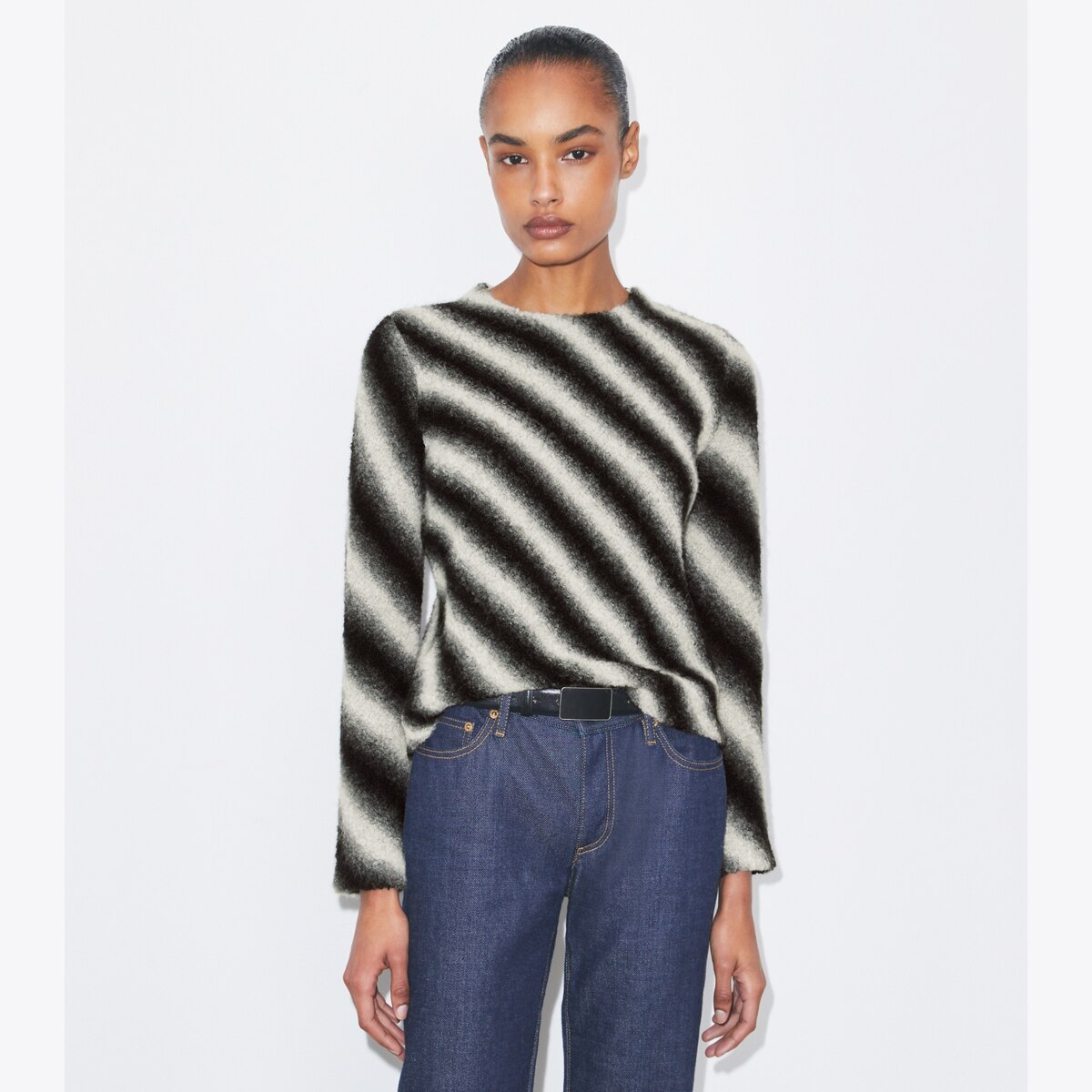 STRIPED WOOL SWEATER - thumbnail 2