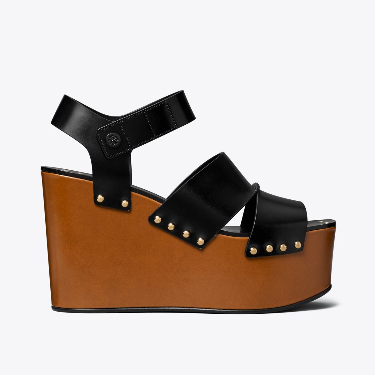 シューズ・サンダルその他 TORY BURCH Woman Wedge shoes Black 154446 006 Pierced Mule Wedge: Women's Designer Heels | Tory Burch