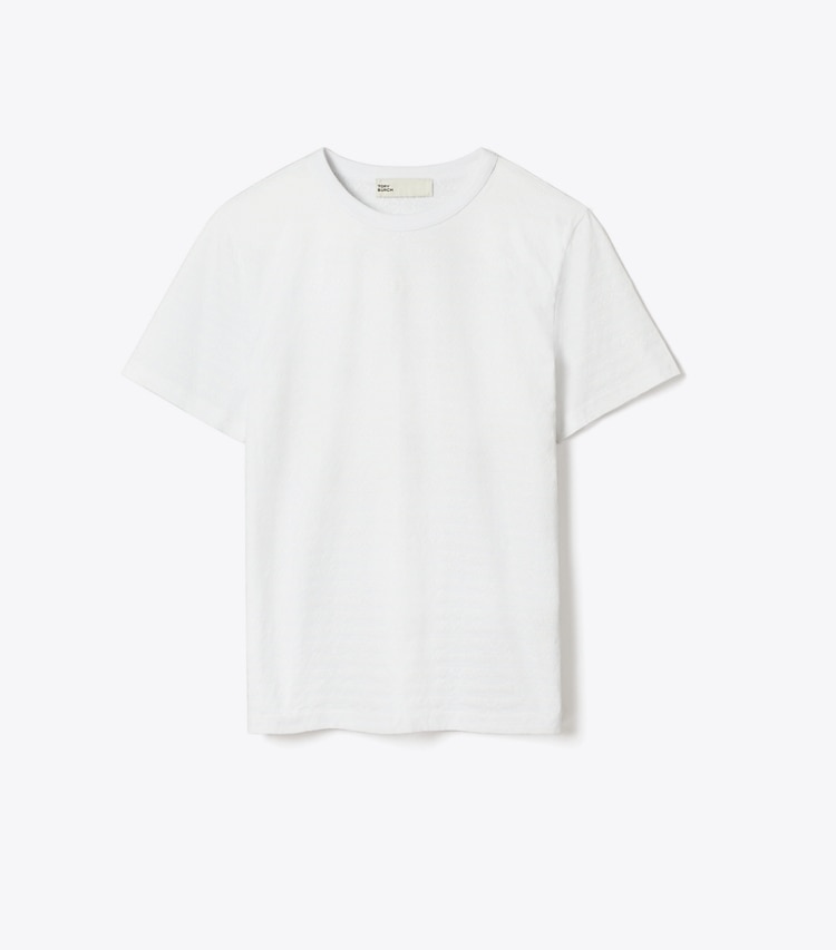 Tory Burch designer tops Sublime Cotton T-Shirt in White Sublime front