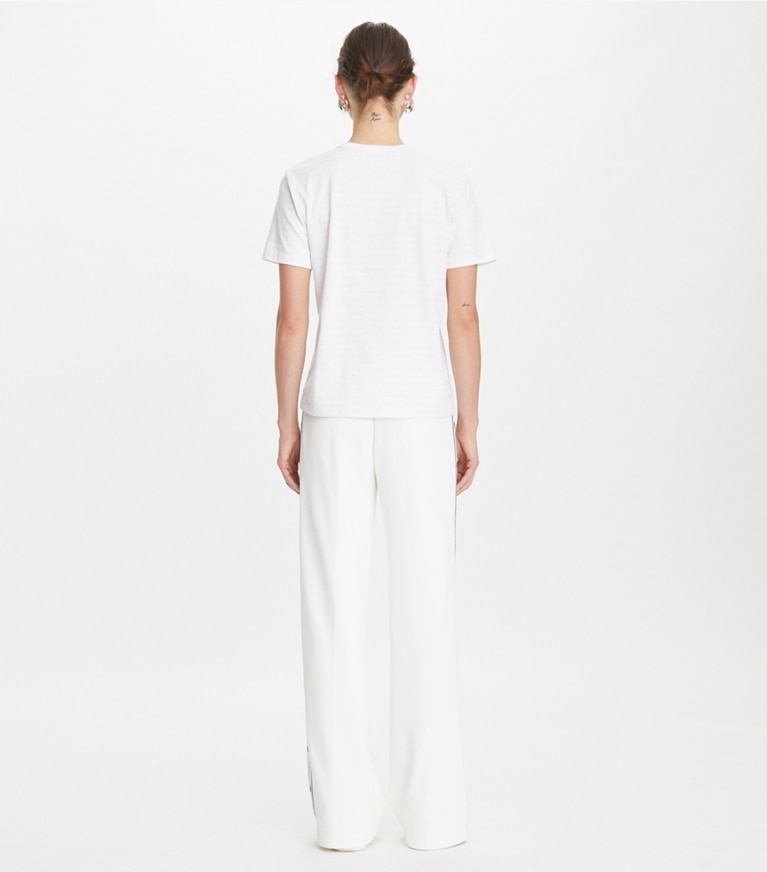 Tory Burch designer tops Sublime Cotton T-Shirt in White Sublime front