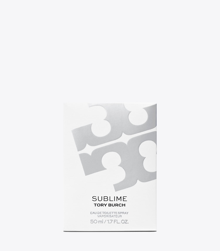 Tory Burch designer perfume Sublime Eau de Toilette 50ml in SUBLIME SILVER detail