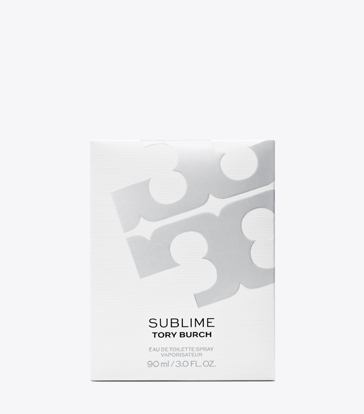 Tory Burch designer perfume Sublime Eau de Toilette 90ml in SUBLIME SILVER detail