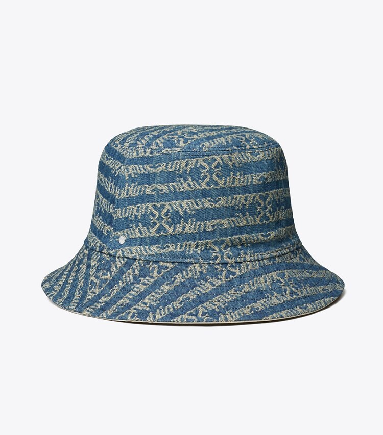 Tory Burch designer mützen Sublime Fischerhut in Sandshell packable reversible