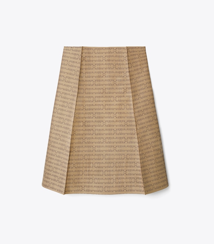 Tory Burch designer ボトムス サブライム ジャカード スカート in Beige Sublime front