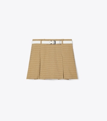 Tory Burch designer bottoms Sublime Jacquard Skirt in Beige Sublime front