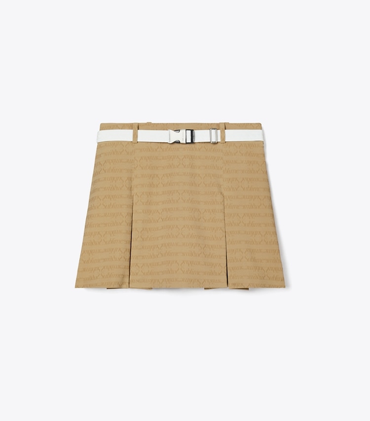 Tory Burch designer bottoms Sublime Jacquard Skirt in Beige Sublime front