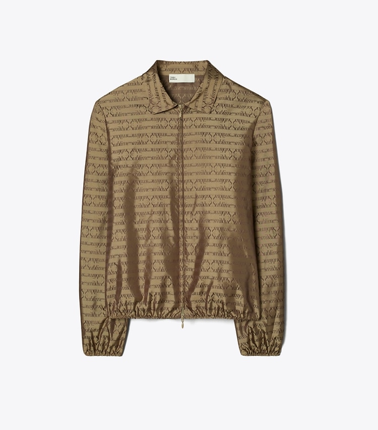 Tory Burch designer oberteile Sublime Jacquardhemd in Beige Sublime front