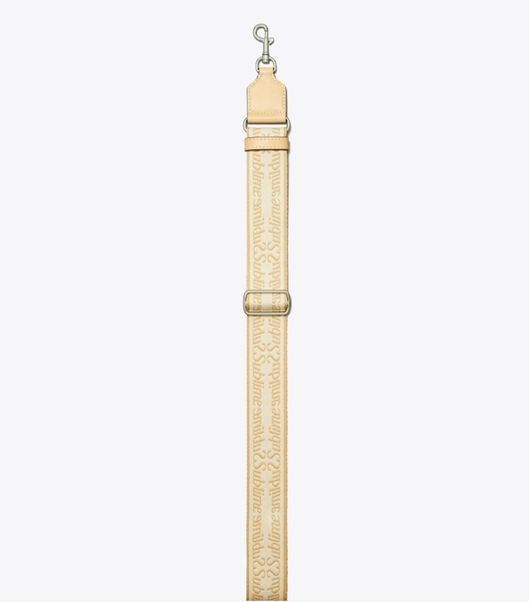 Tory Burch designer 財布 ミラー サブライム ストラップ in New Cream / Cantucci ディテール