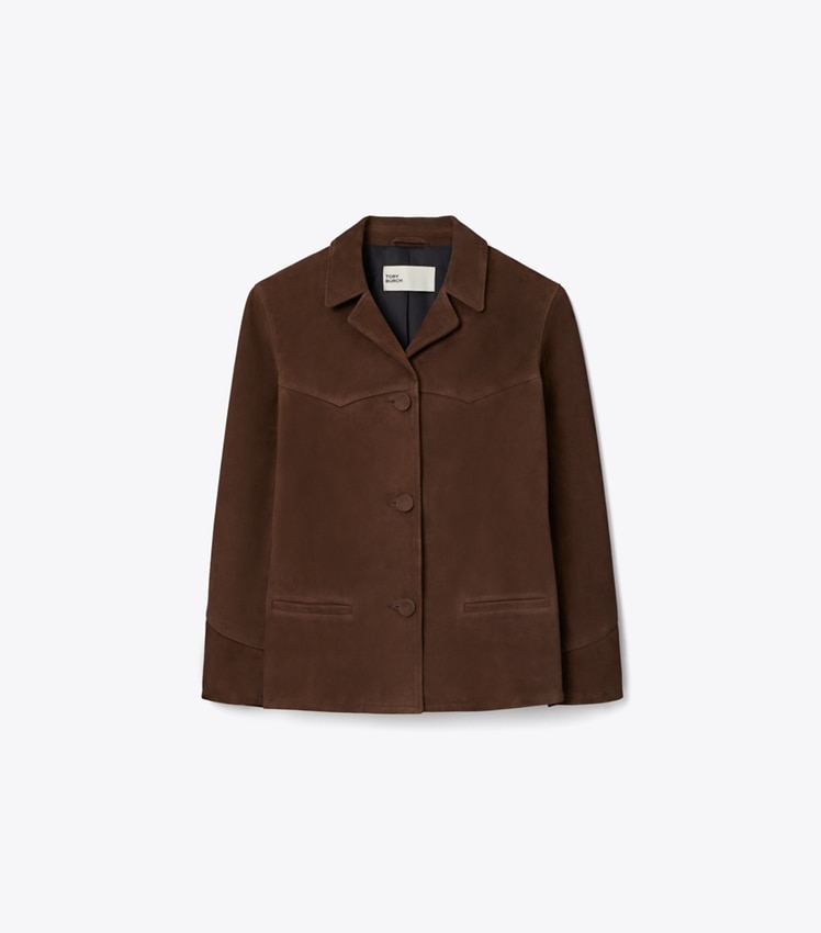 Suede Jacket by Tory Burch