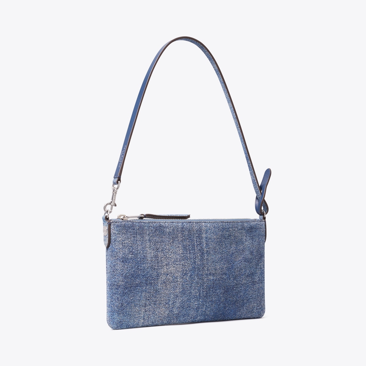 Suede Print Denim Pochette: Women's Designer Shoulder Bags | Tory