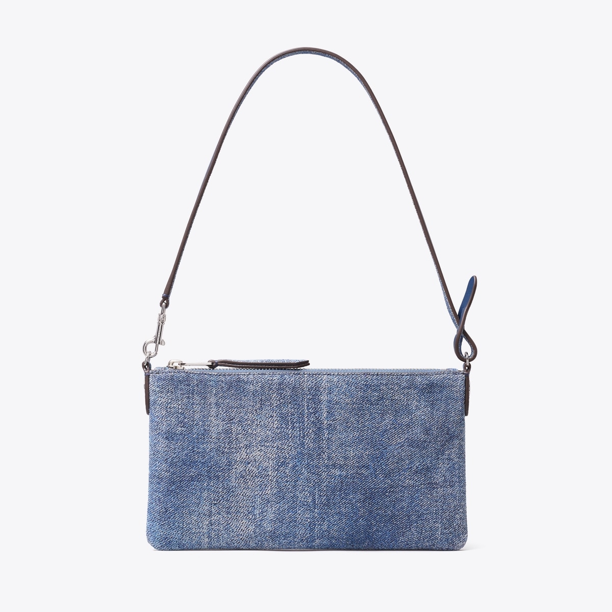 Suede Print Denim Pochette: Women's Designer Shoulder Bags | Tory