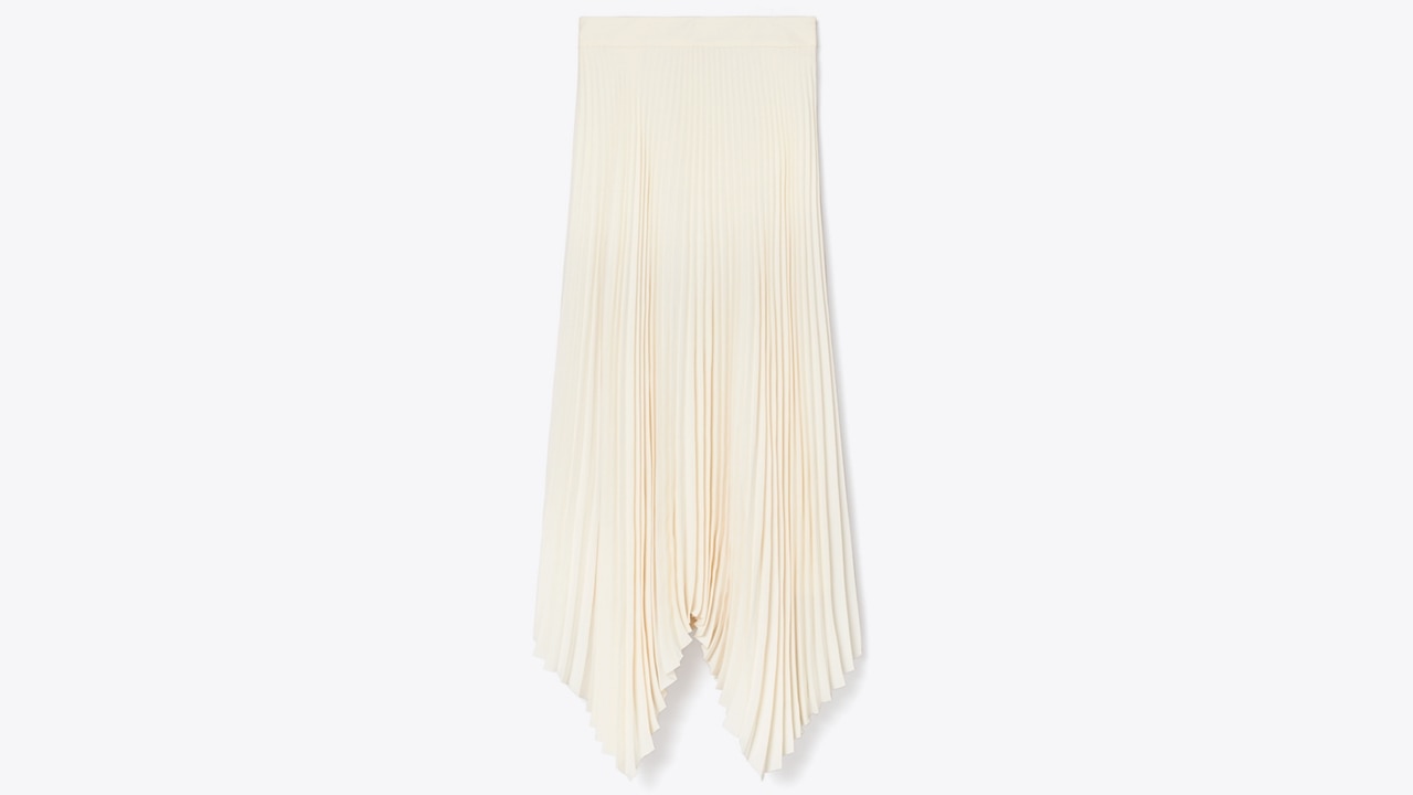 Tory burch discount sunburst pleated skirt