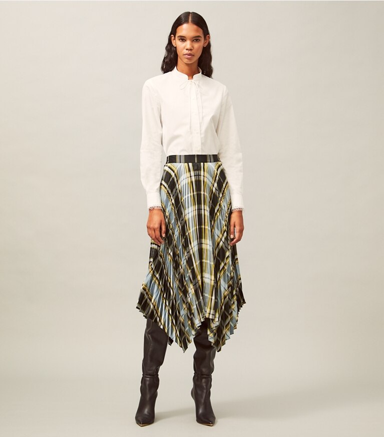 Tory burch 2024 pleated skirt