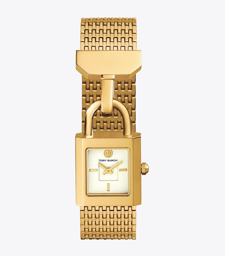 Tory Burch designer strap watches Surrey Bracelet Gold Tone in Gold front