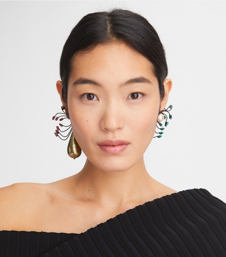 Tory burch mismatched fish on sale earrings