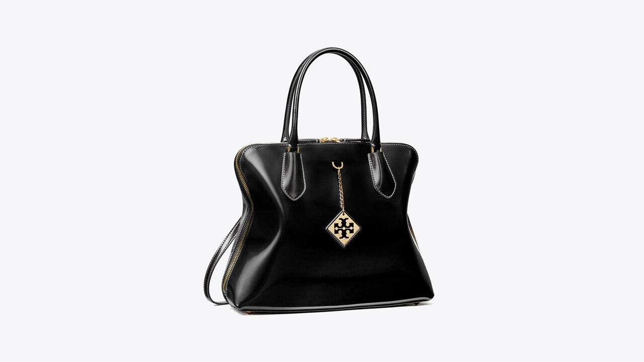 Tory burch black clearance satchel