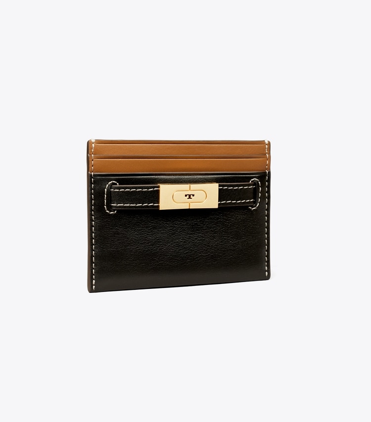 Tory Burch designer card cases T Card Case in Black angle