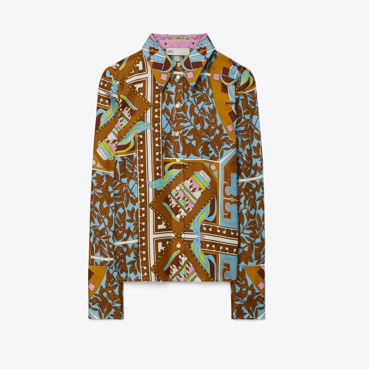 T Garden Silk Shirt: Women's Designer Tops | Tory Burch