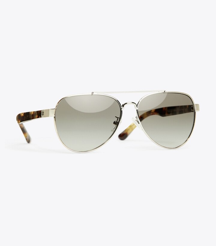 T-Logo Pilot Sunglasses: Women's Designer Sunglasses & Eyewear | Tory Burch