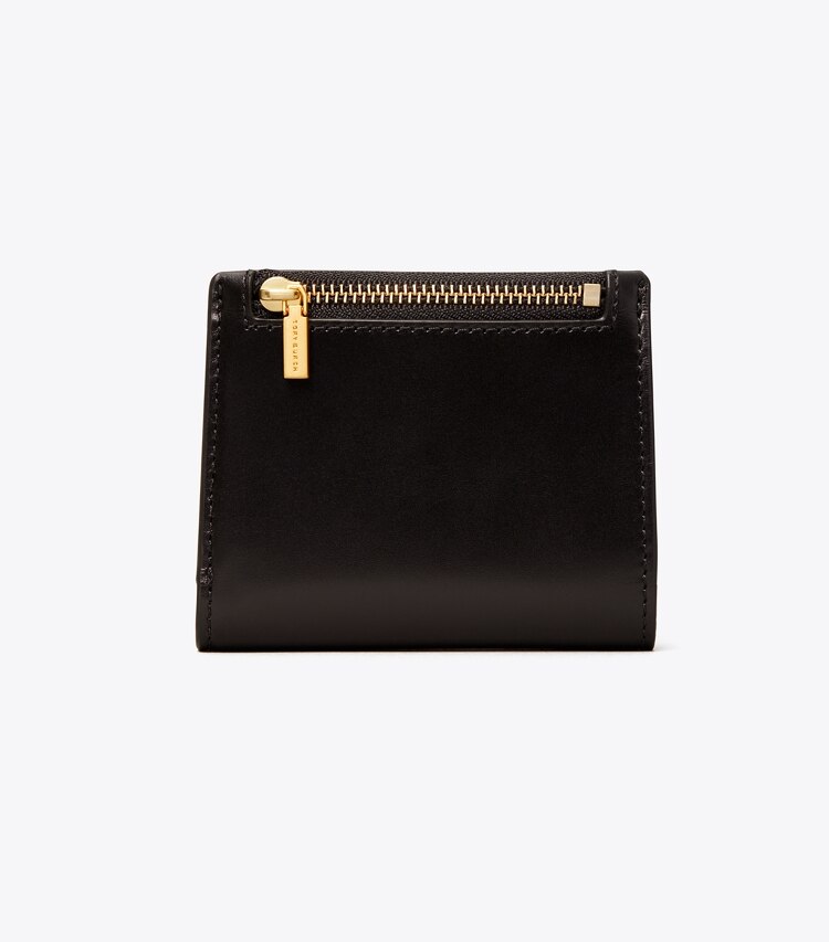 Tory Burch designer wallets T Mini Wallet in Black back