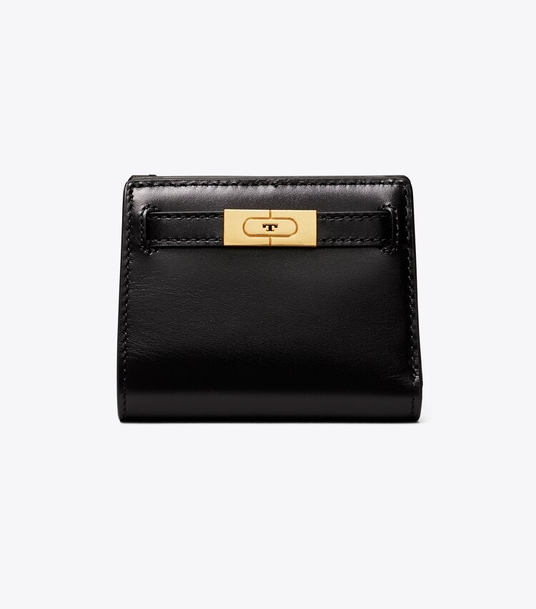 Tory Burch designer wallets T Mini Wallet in Black front