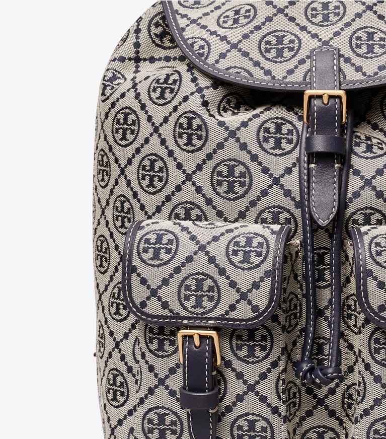 Tory Burch designer バックパック Tモノグラム バックパック in Tory Navy ディテール