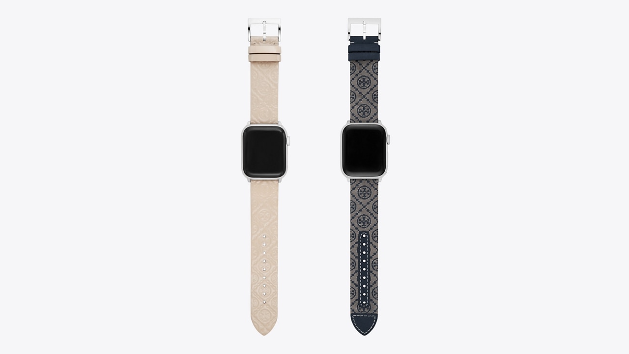 T Monogram Band for Apple Watch Gift Set Multi Color Leather