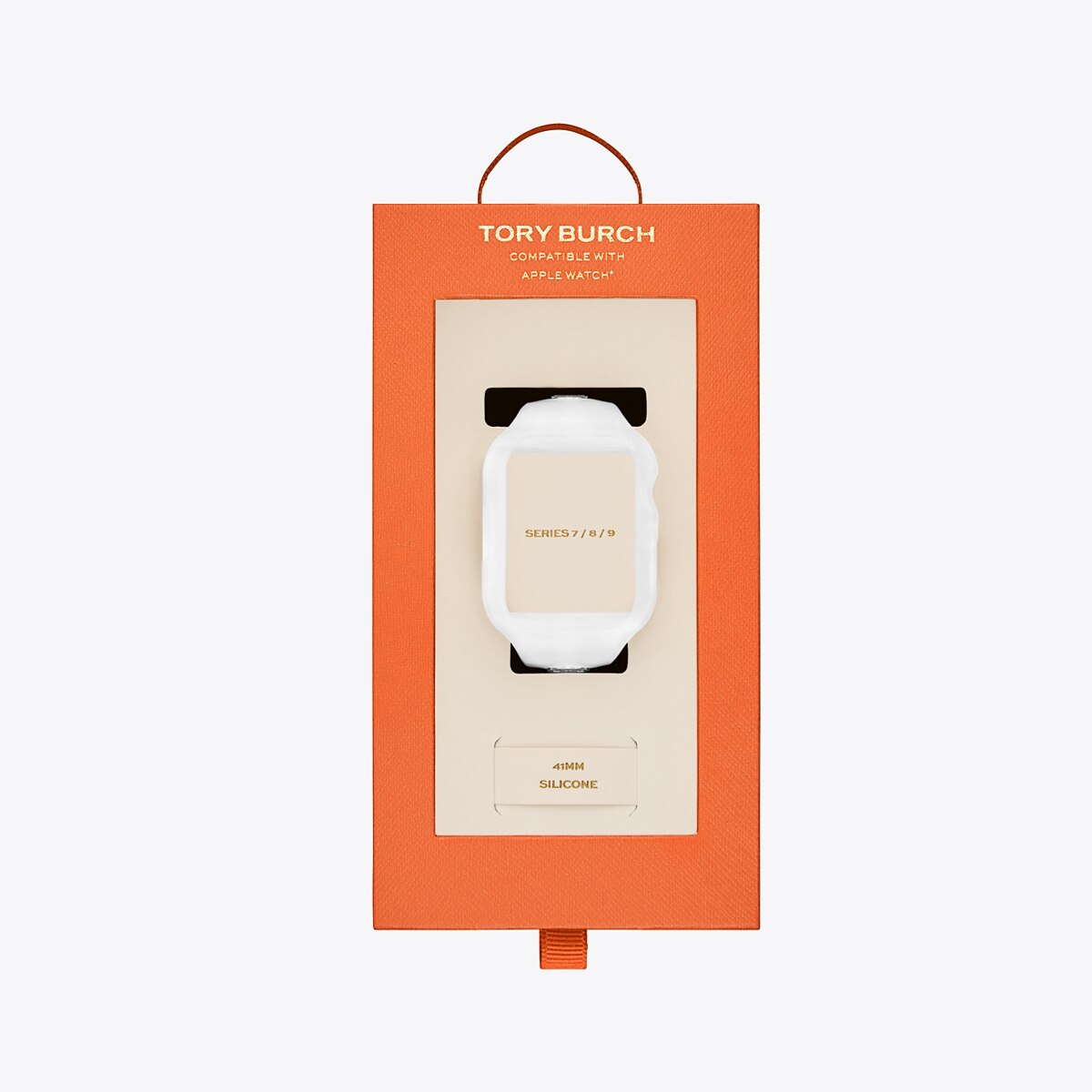 【Tory Burch】Apple watch Band 41mm only シリコン製 バンド Tory Burch Apple Watch® T-Monogram White Silicone Strap
