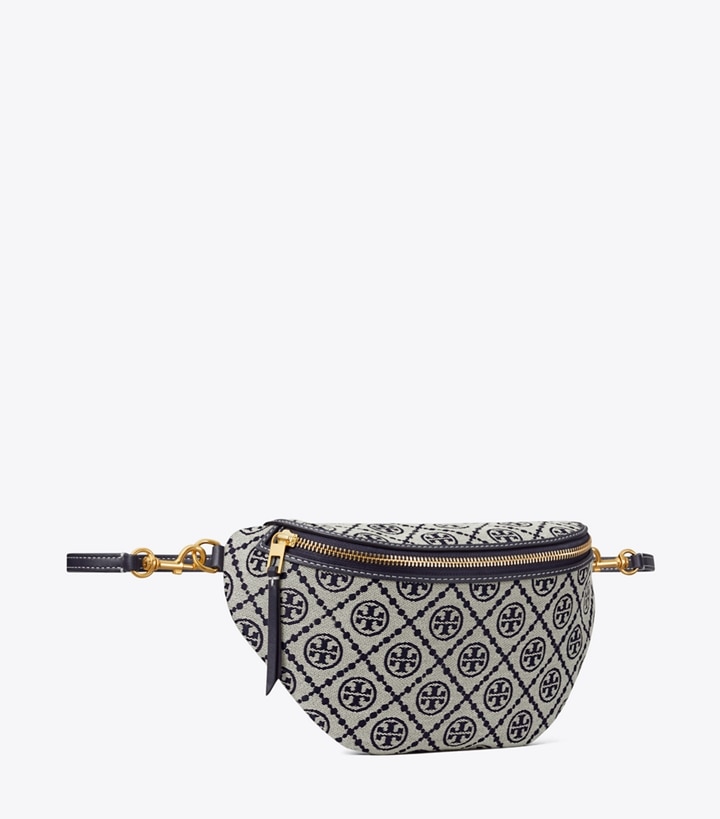 Tory Burch designer ベルトバッグ Tモノグラム ベルトバッグ in Tory Navy angle