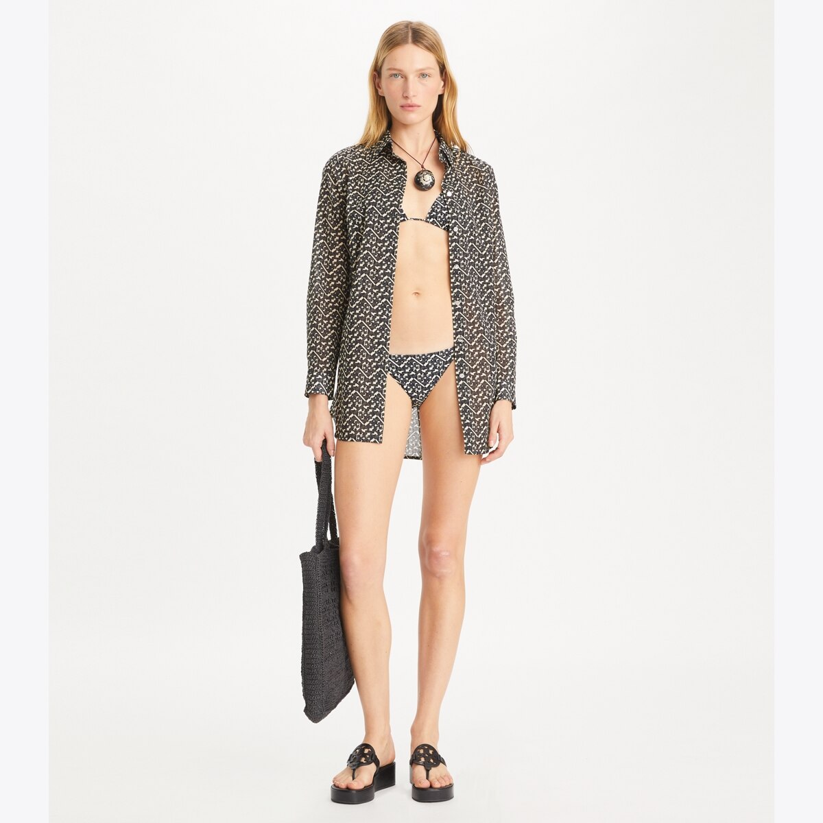 T Monogram Brigitte Tunic: Women's Designer Coverups | Tory T Monogram Brigitte Tunic: Women's Designer Coverups | Tory