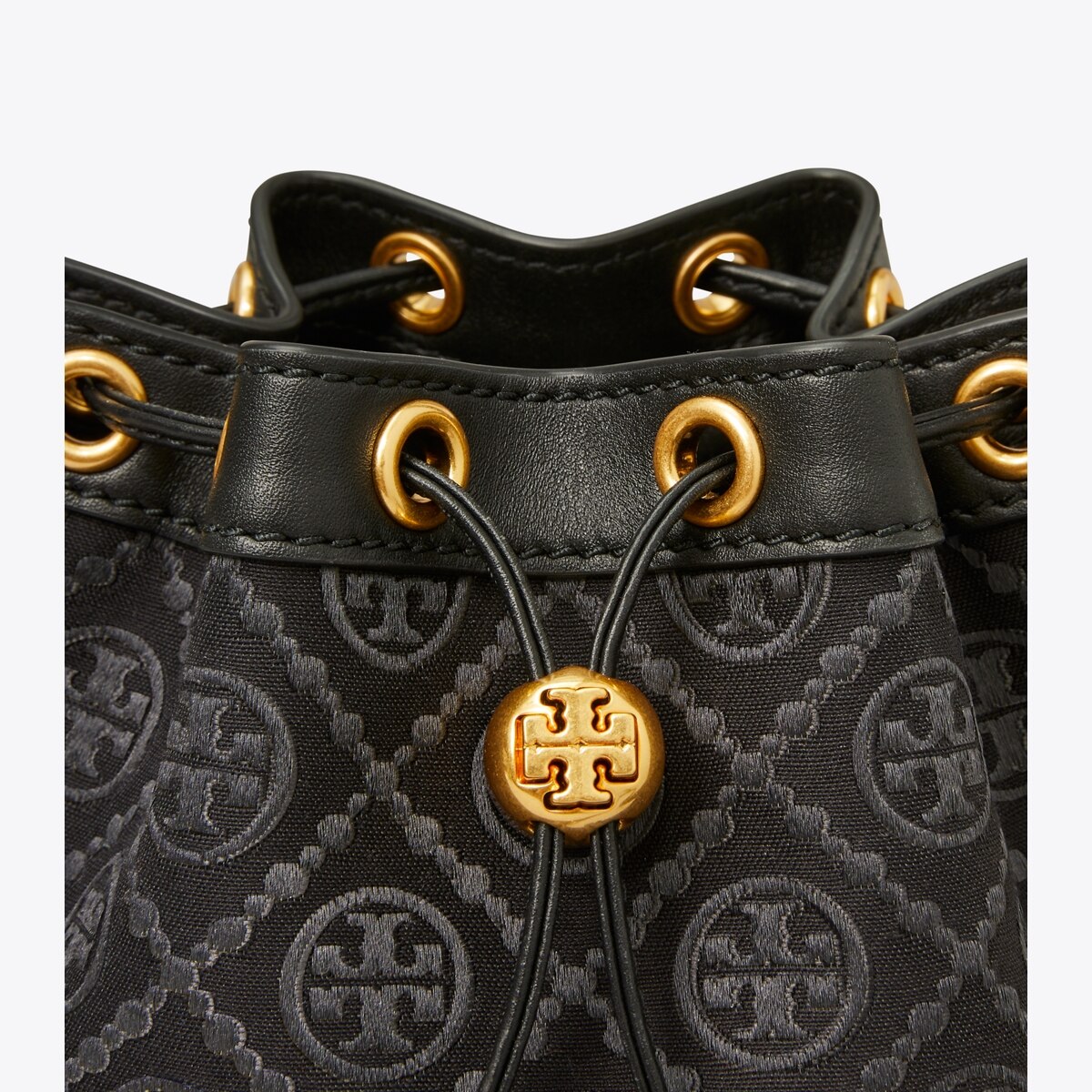 Tory burch monogram bucket bag sale