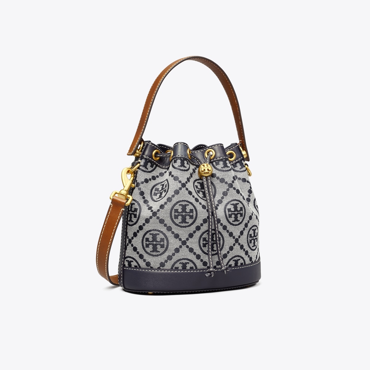 T Monogram Bucket Bag: Women's Designer Crossbody Bags | Tory 